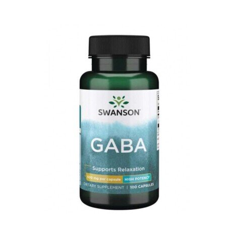 Swanson GABA 500mg 100 Capsule